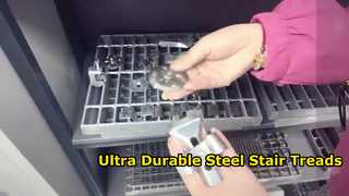 مداس الدرج المتين من الفولاذ المقاوم للصدأ مع أنف المدقق