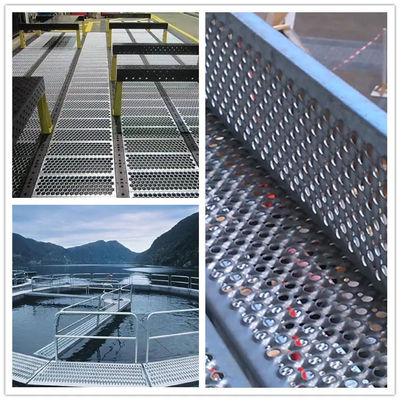 Carbon Stainless Industrial Steel Grating Good Ventilation Hot Dip Galvanized