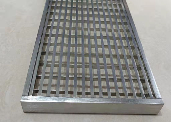 20 mm Height Steel Bar 304 Stainless Steel Floor Grating for Linear Shower Drain