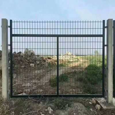 1.2m عمود ارتفاع حاوية شبكة السياج مع عمود الفولاذ و 50x50mm حجم
