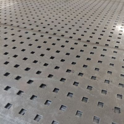 3mm Hole Diameter Perforated Mesh Plate Welded Technique Durable