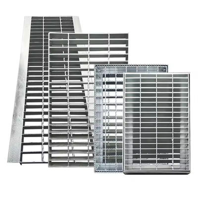Carbon Stainless Industrial Steel Grating Good Ventilation Hot Dip Galvanized