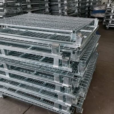 قفص تخزين: قابل للطي، قابل للتكديس للتخزين والنقل بكفاءة.